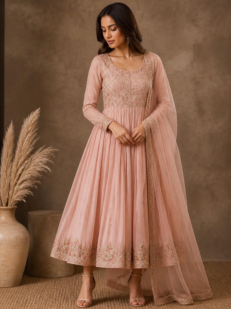 Blush Sunset Anarkali